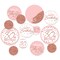 Big Dot of Happiness 30th Pink Rose Gold Birthday - Happy Birthday Party Giant Circle Confetti - Party Decorations - Large Confetti 27 Count